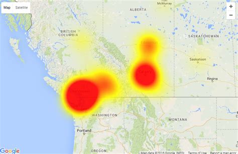 shaw service outage map.